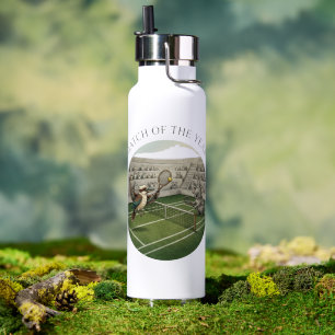 Lustige Kookaburra gegen Koala Tennis-Match-Kunst Trinkflasche