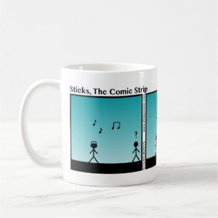 Lustige Kopfhörer Stickman Tasse - 015