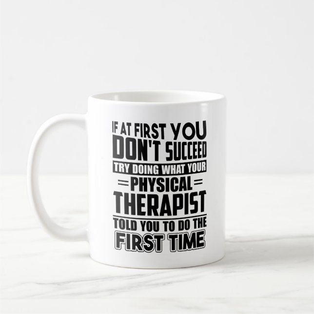 Lustige körperlicher Therapeut-Tasse Kaffeetasse (Links)