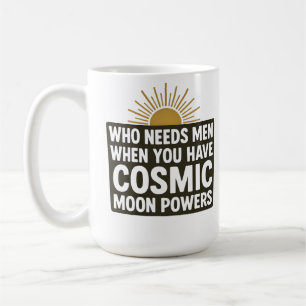 Lustige kosmische Mondkräfte sarkastische Hexenast Kaffeetasse
