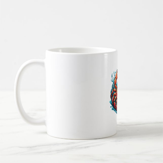 lustige Krabbe Kaffeetasse (Links)