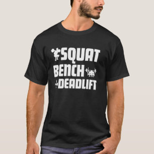 Lustige Kraftdreikampf-Kunst für Männer Frauen Kra T-Shirt