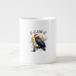 Lustige Krähe F-Caw-F Vogel Gothic-Weihnachten San Jumbo-Tasse