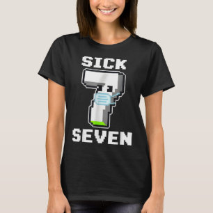 Lustige kranke Sieben Pixel Meme Halloween-Kostüm  T-Shirt