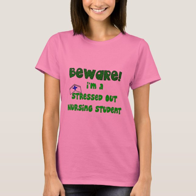 Lustige Krankenpflege-Studenten-T - Shirts und (Vorderseite)