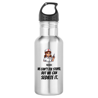 Lustige Krankenpfleger Edelstahl-Wasserflasche Edelstahlflasche
