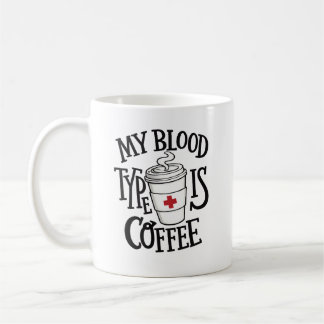 Lustige Krankenpfleger-Kaffeetasse – Mein Bluttyp  Kaffeetasse