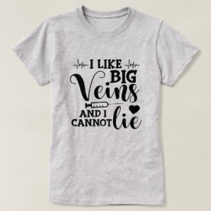 Lustige Krankenpflegerin Adern Wortkunst T-Shirt