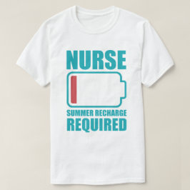 Lustige Krankenpflegerin Sommer-Neuladung erforder T-Shirt