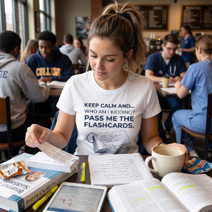 Lustige Krankenpflegeschüler-Studien-Flashcards T-Shirt