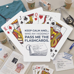 Lustige Krankenpflegestudenten-Studien-Flashcards Spielkarten