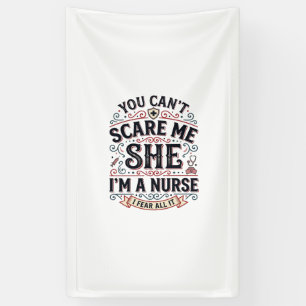 Lustige Krankenschwester erschreckt mich Vintage-H Banner