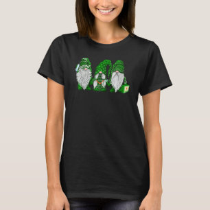 Lustige Krankenschwester Gnome St. Patrick's Day T T-Shirt