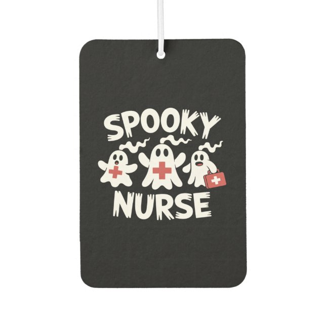 Lustige Krankenschwester Halloween Autolufterfrischer (Vorderseite)