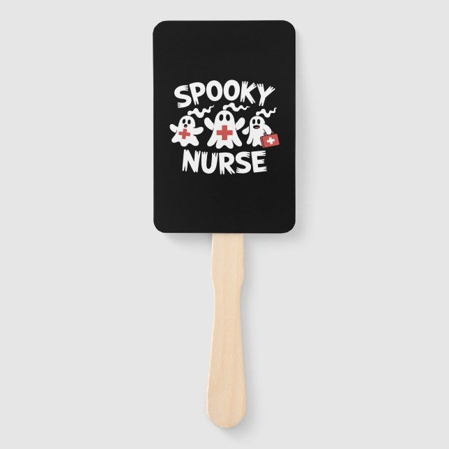 Lustige Krankenschwester Halloween Fächer (Vorderseite)