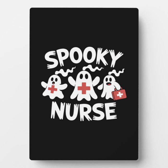 Lustige Krankenschwester Halloween Fotoplatte (Vorderseite)