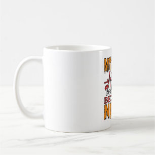 Lustige Krankenschwester Halloween Mein Besen brac Kaffeetasse