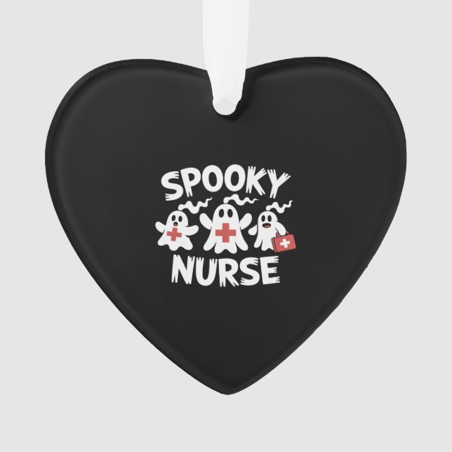 Lustige Krankenschwester Halloween Ornament (Vorderseite)