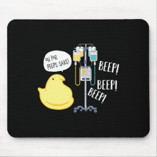 Lustige Krankenschwester Ostern, IV-Pumpe, Med Chi Mousepad
