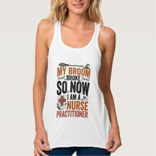 Lustige Krankenschwester-Praktikerin Hexe Hallowee Tank Top