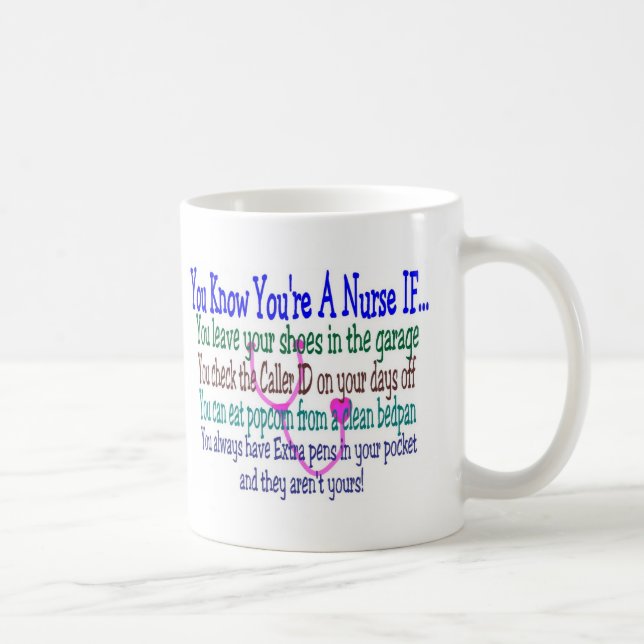 Lustige Krankenschwester-Redewendungen Kaffeetasse (Rechts)