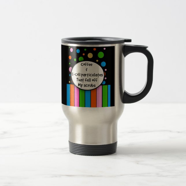 Lustige Krankenschwester-Reise-Tasse "Kaffee und Reisebecher (Rechts)