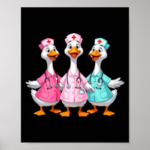 Lustige Krankenschwester sarkastische examinierte Poster