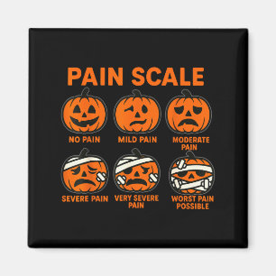 Lustige Krankenschwester Schmerzskala Halloween Me Magnet