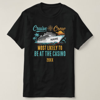 Lustige Kreuzfahrt Casino Benutzerdefinierter Name T-Shirt