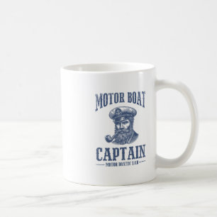 Lustige Kreuzfahrt-Shirts für Männer Motorboot-Kap Kaffeetasse