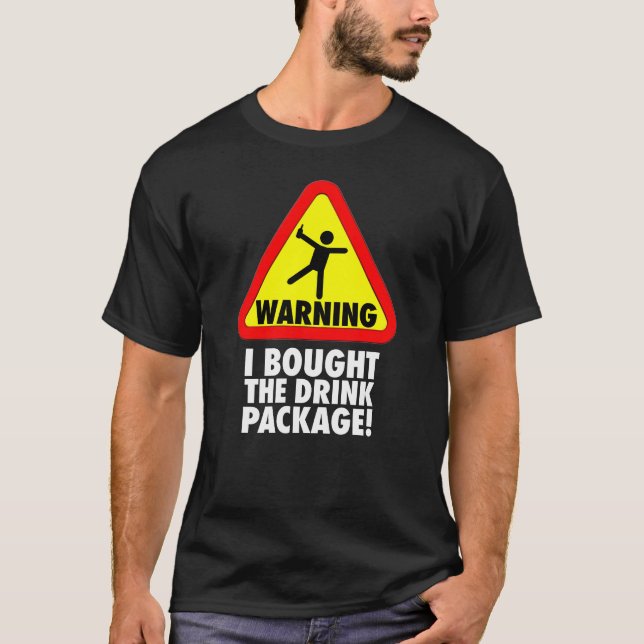 Lustige Kreuzfahrt-Warnung kaufte ich das T-Shirt (Vorderseite)