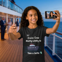 Lustige Kreuzfahrtkinder machen Selfie Personalisi