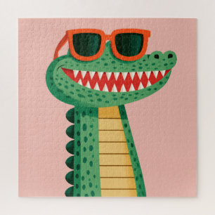 Lustige Krokodil-Sonnenbrille Süßes Cartoon-Tier