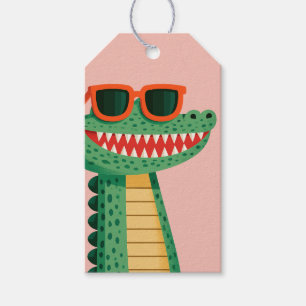Lustige Krokodil-Sonnenbrille Süßes Cartoon-Tier Geschenkanhänger