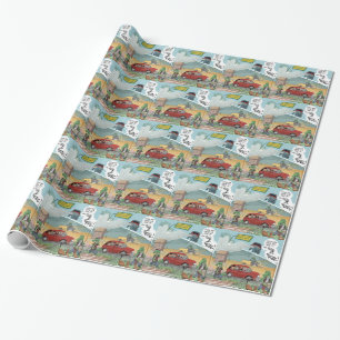 Lustige Krokodilfarm Geschenkpapier