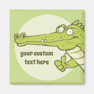 lustige Krokodilshows ok Cartoon Magnet