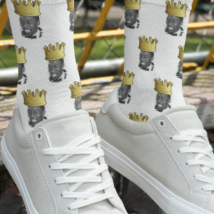 Lustige Kronen-Foto Socken