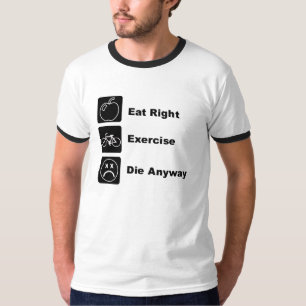 Lustige KRW essen nach rechts u. üben T - Shirt