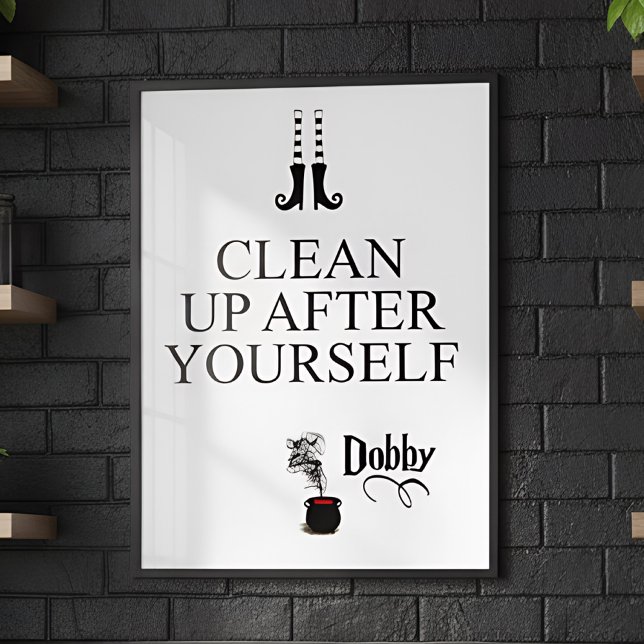 Lustige Küchen-Elf-Zitat Poster (funny kitchen poster)