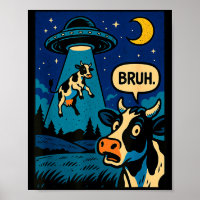 Lustige Kuh Meme Ufo Alien Zoo Jungen Mädchen Kind