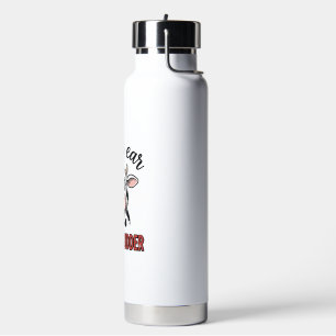 Lustige Kuh mit einem Ohr aus dem Euter-Shirt-Desi Trinkflasche