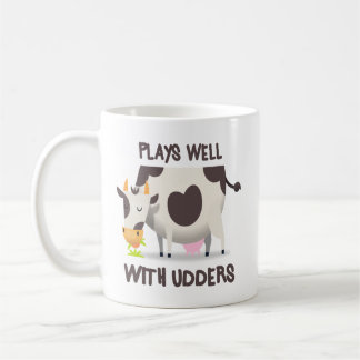 Lustige Kuh-Wortspiel-Kaffee-Tasse Kaffeetasse