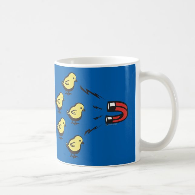 LUSTIGE KÜKEN-MAGNET-TASSE KAFFEETASSE (Rechts)