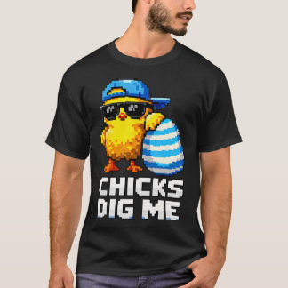 Lustige Küken Stehen Auf Mich Ostern Kleinkinder J T-Shirt