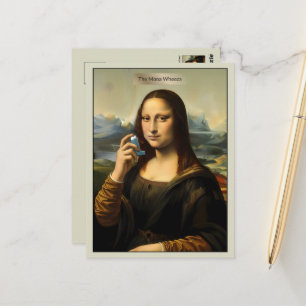 Lustige Kunstparodie Postkarte