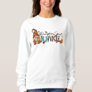 Lustige Kürbisgewürz-Junkie-Wortkunst Sweatshirt