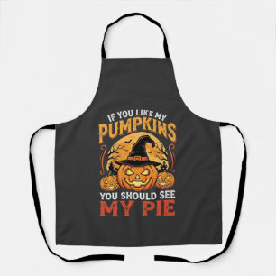 Lustige Kürbisse Halloween-Pie-Design_1 Schürze