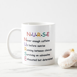 Lustige KURZFORM FÜR PFLEGEKRAFT Zitat für Pflege- Kaffeetasse