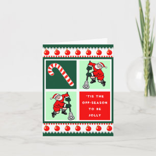 Lustige Lacrosse-Feiertags-Weihnachtskarten Feiertagskarte