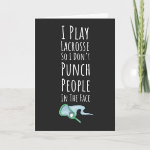 Lustige Lacrosse-Karten Trainer Lax-Schläger Sport Karte